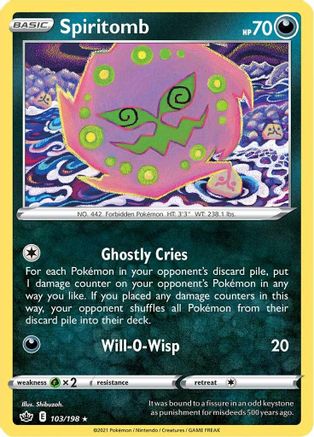 Spiritomb Chilling Reign card
