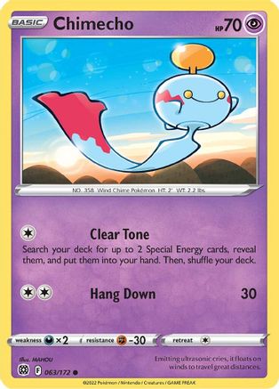 Chimecho Brilliant Stars Pokémon card