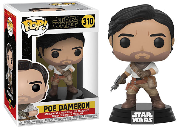 Pop Dameron Rise of Skywalker 310 collectible figure from Star Wars with bobblehead design.