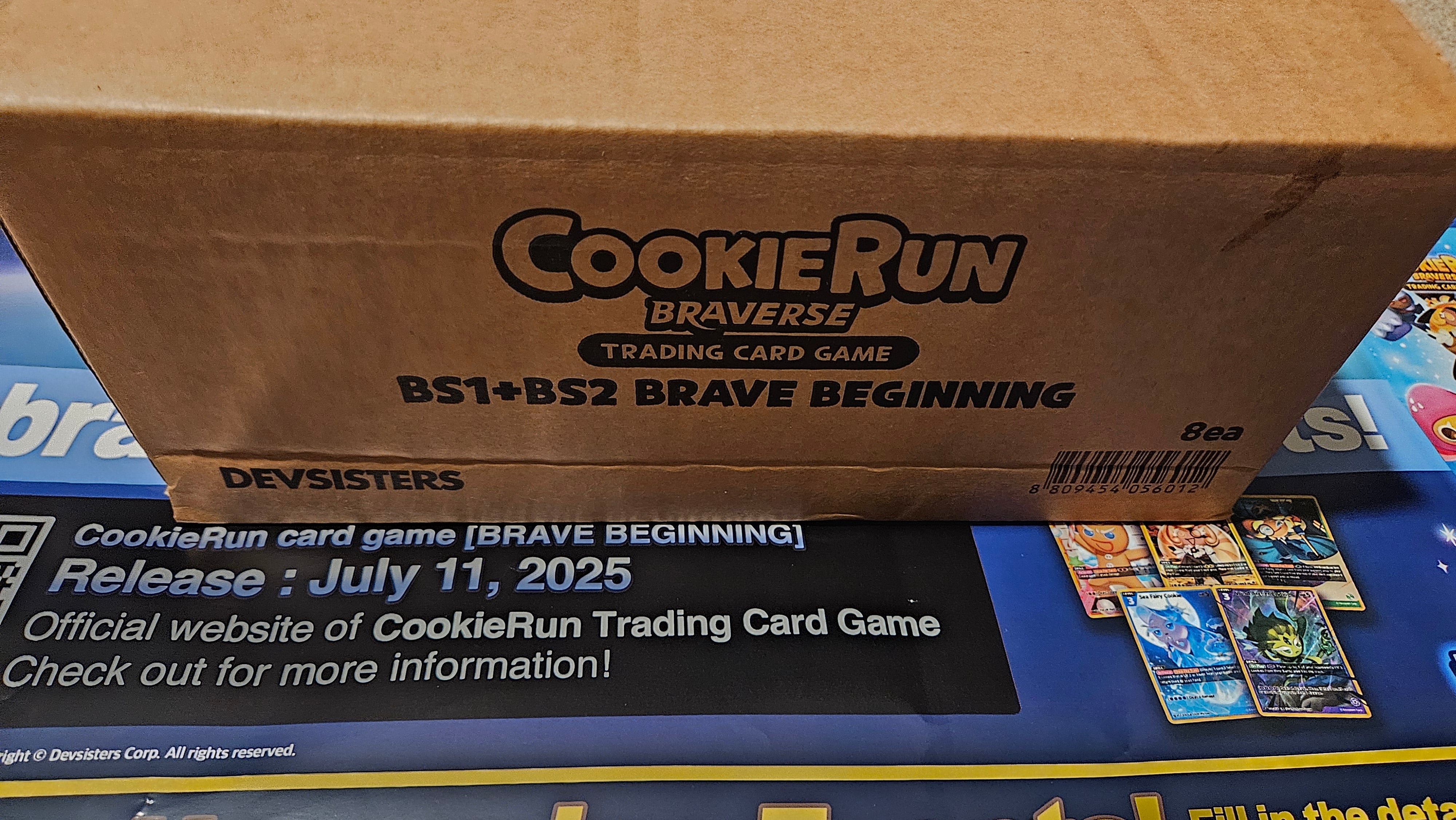 CookieRun Braverse TCG Brave Beginning Booster Box Case front view at MagicDragonUSA.com