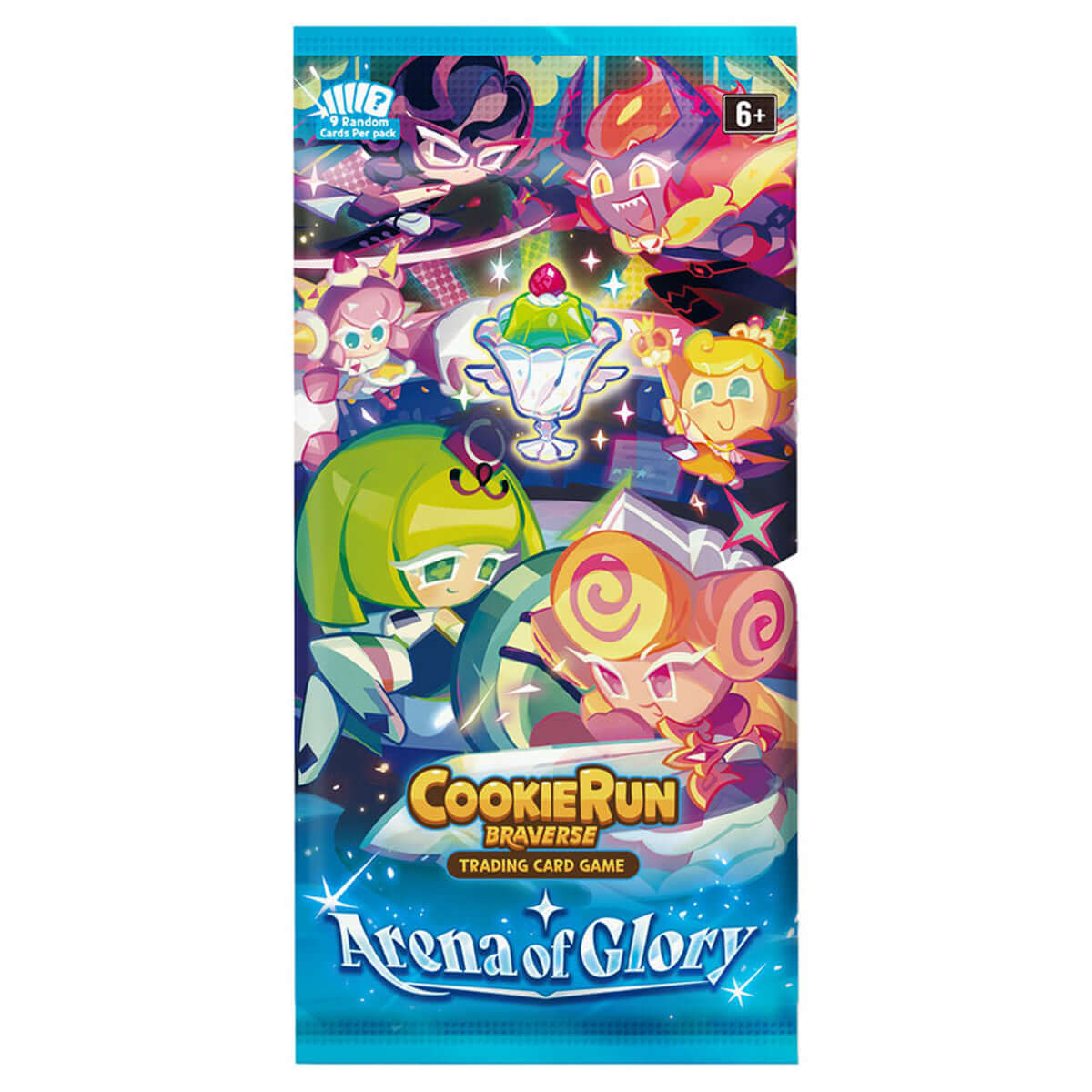 CookieRun TCG Set 3: Arena of Glory Booster Display PRE-ORDER featuring vibrant characters from the game.