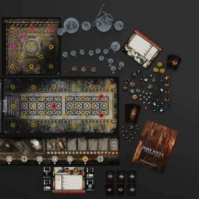 Dark Souls: The Board Game – The Sunless City Core Set | 1–3 Player Dungeon Crawler with Miniatures on tabletop