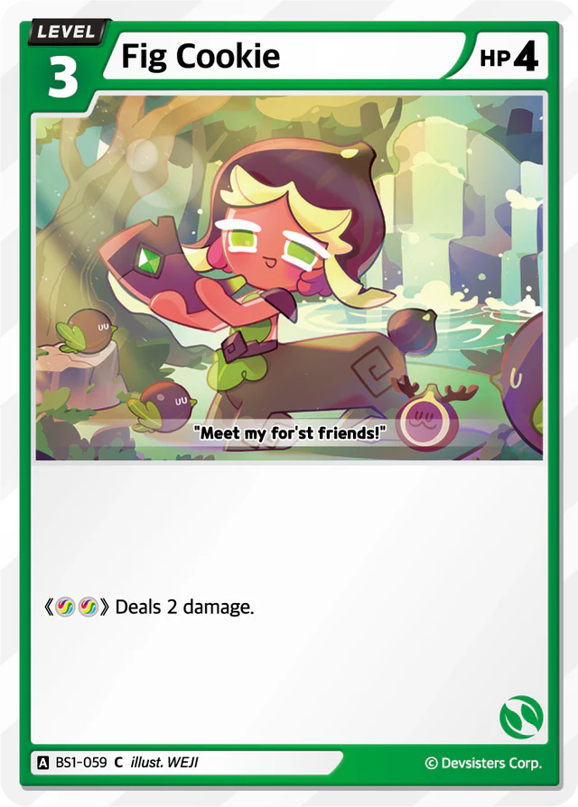 Fig Cookie BS1-059 C | Common Card illustration featuring a character in a colorful scene.