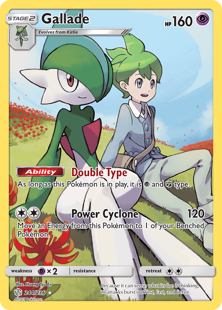 Gallade (244/236) Card - Sun & Moon: Cosmic Eclipse Magic Dragon USA Gallade (244/236) Card - Sun & Moon: Cosmic Eclipse Magic Dragon USA