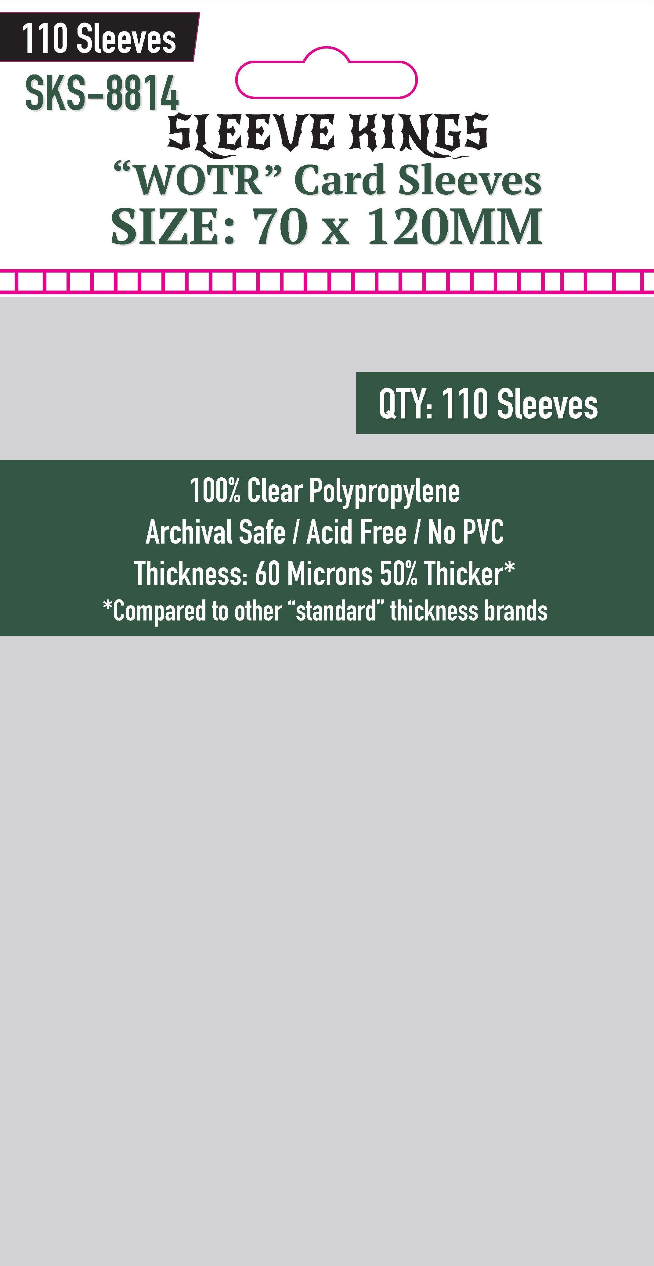 Harmonies Compatible Card Sleeve Bundle (8814 x 1) packaging with 110 clear polypropylene card sleeves.