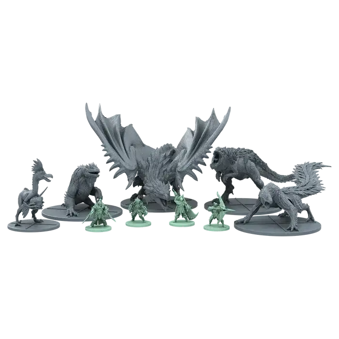 Detailed miniature of Rathalos from Monster Hunter World: The Board Game – Ancient Forest core set