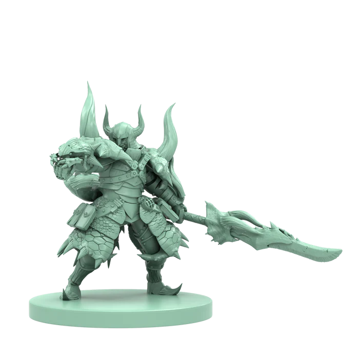 Monster Hunter World: Wildspire Waste board game box with monster miniatures, terrain pieces, and cooperative tabletop gameplay for 1–4 players