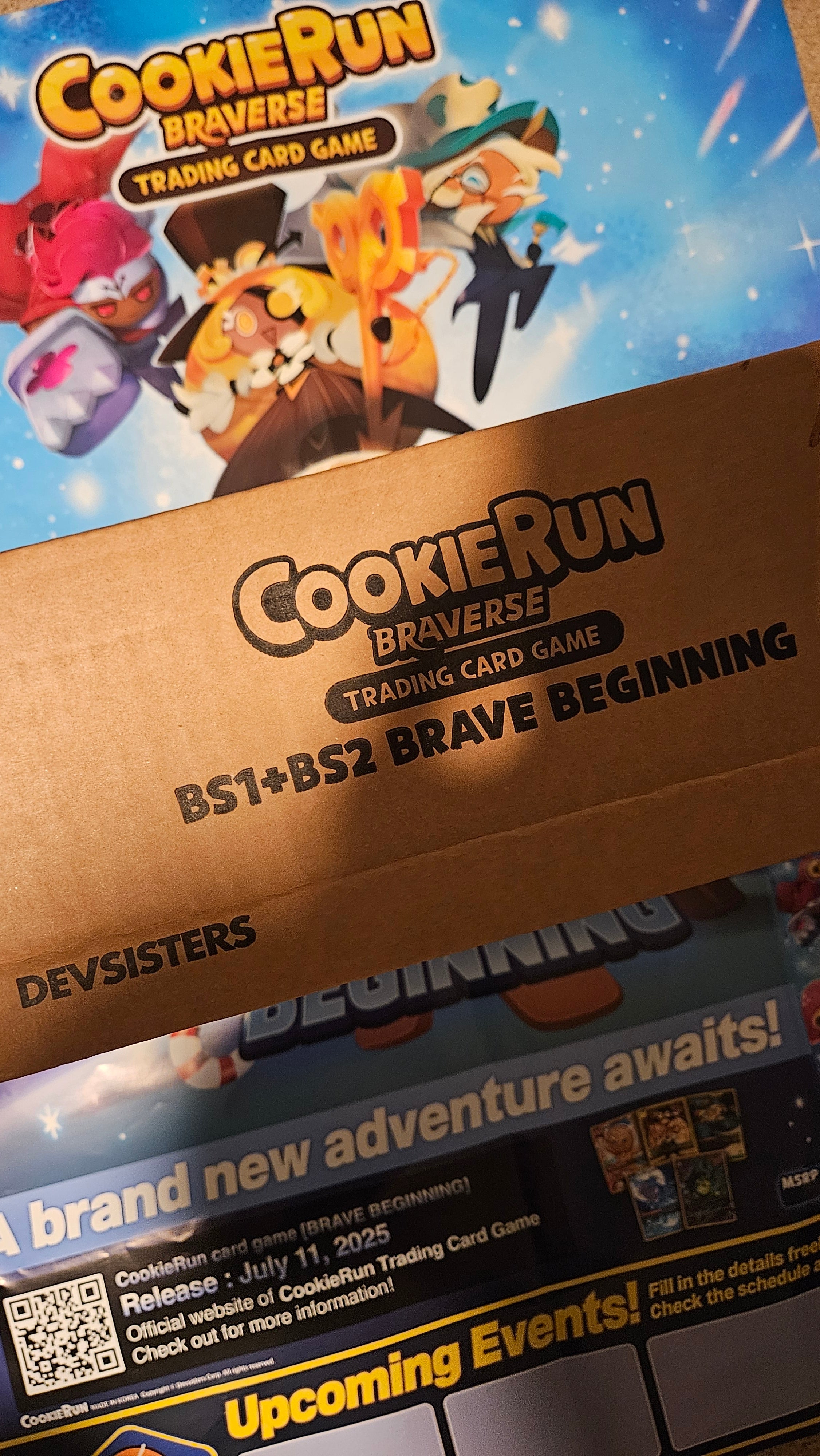 CookieRun Braverse TCG Brave Beginning Booster Box Case side view at MagicDragonUSA.com