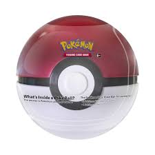 Pokémon Poke Ball Pokeball Tin (H24) featuring the iconic red and white design, factory sealed.