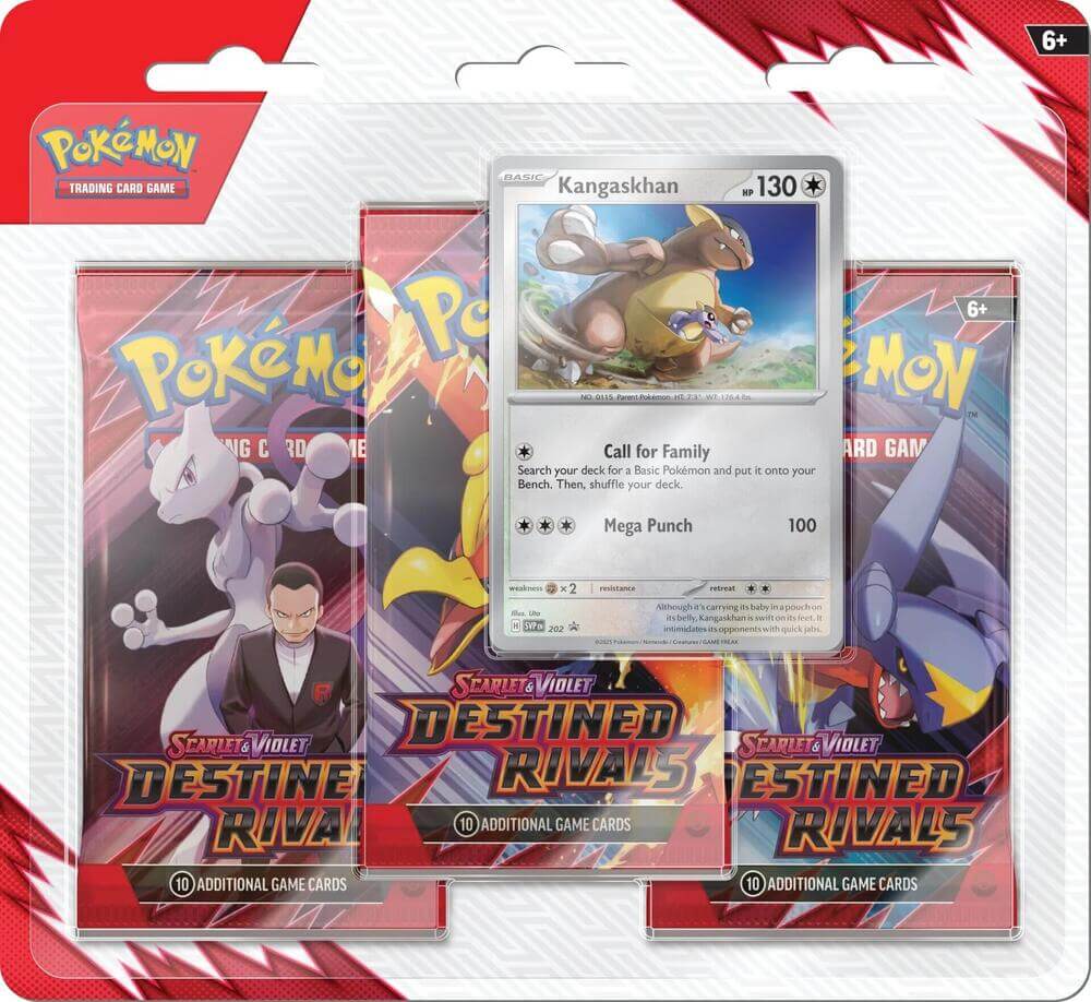 Destined Rivals Blister Kangaskhan trading cards with Kangaskhan card featured in front.