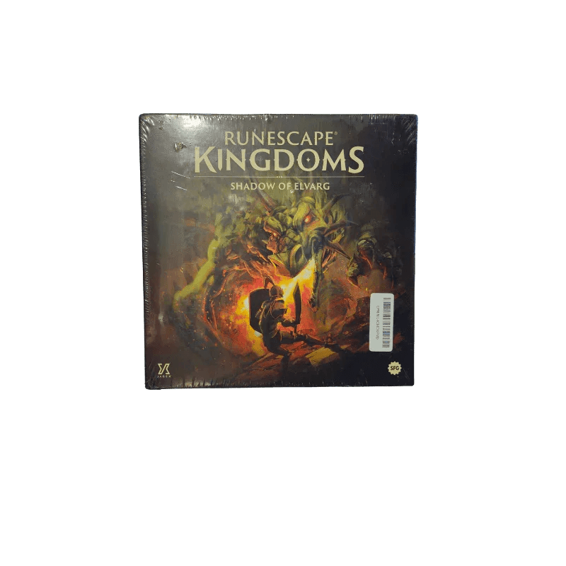 RuneScape Kingdoms: Shadow of Elvarg – Core Game | 1–5 Player Cooperative Adventure Board Game cover art.
