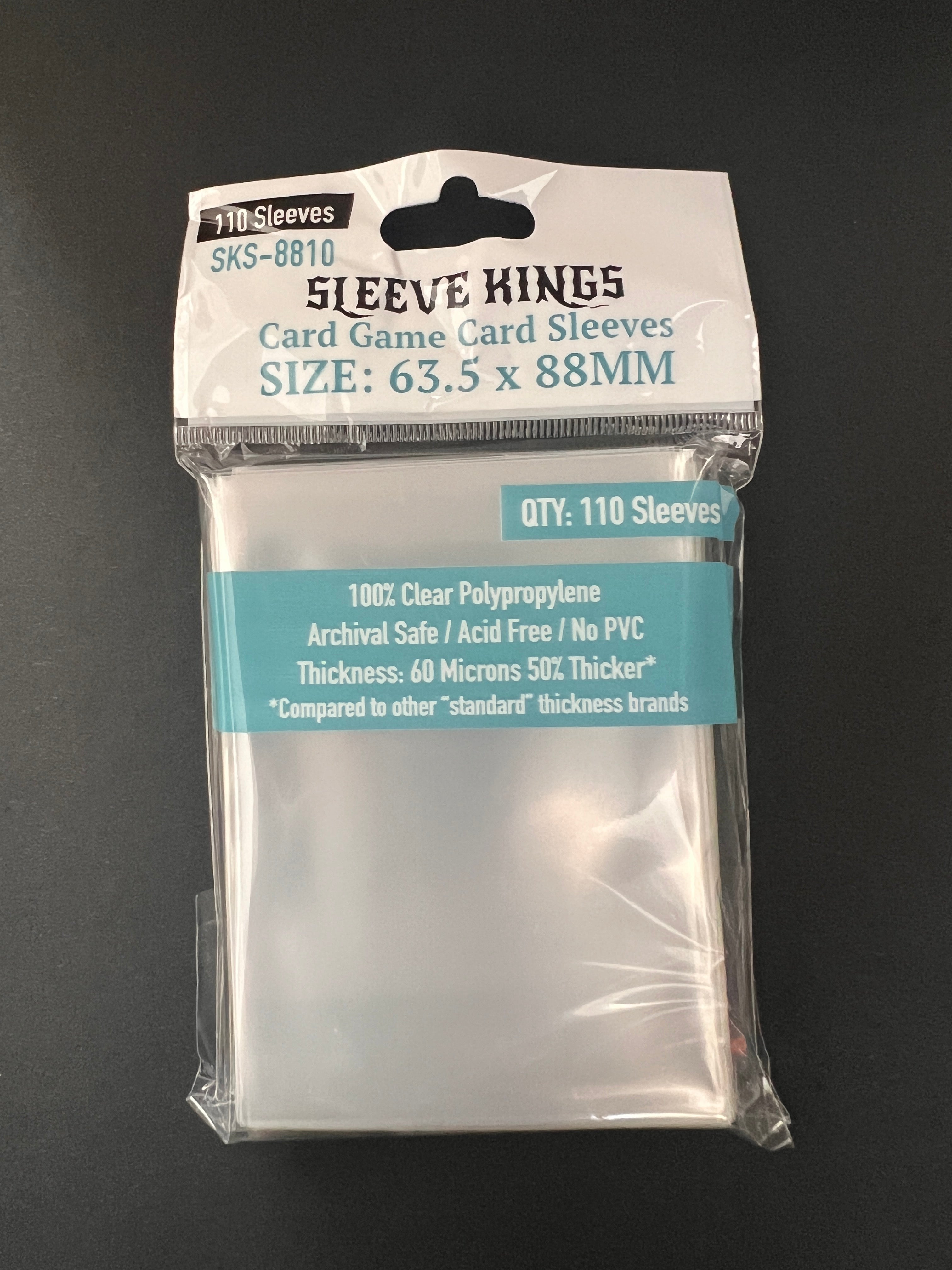 The Fox Experiment Compatible Card Sleeve Bundle (8801 x 1 + 8810 x 1 + 8814 x 1) packaging showcasing 110 sleeves.