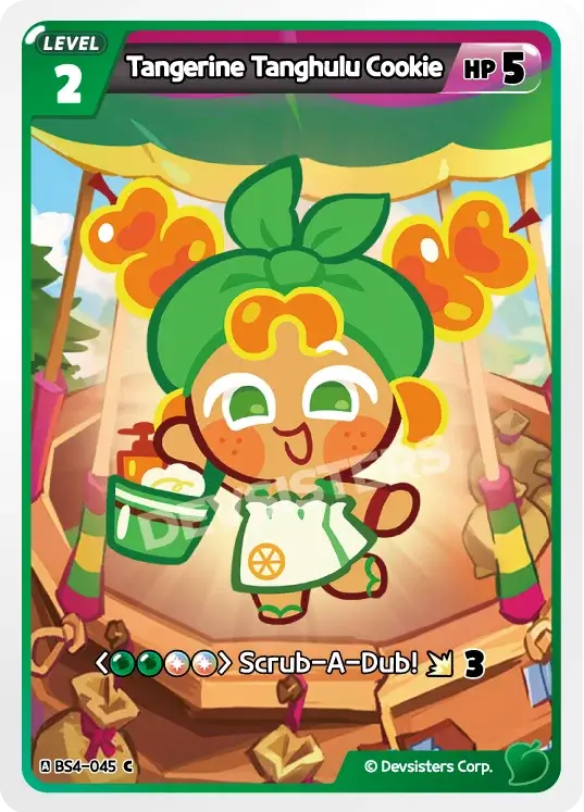 Tangerine Tanghulu Cookie (BS4-045) P - PROMO character card featuring a cute animated design.