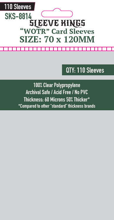 The Fox Experiment Compatible Card Sleeve Bundle (8801 x 1 + 8810 x 1 + 8814 x 1) - 110 clear polypropylene sleeves
