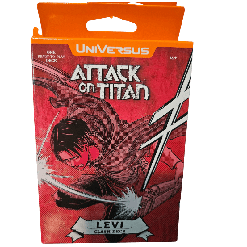 UniVersus Attack on Titan Ready to Play Starter Deck featuring Levi Clash Deck.