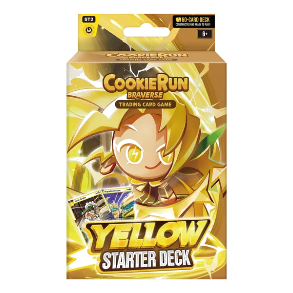 CookieRun Braverse TCG Yellow Starter Deck 60-card contents preview at MagicDragonUSA.com