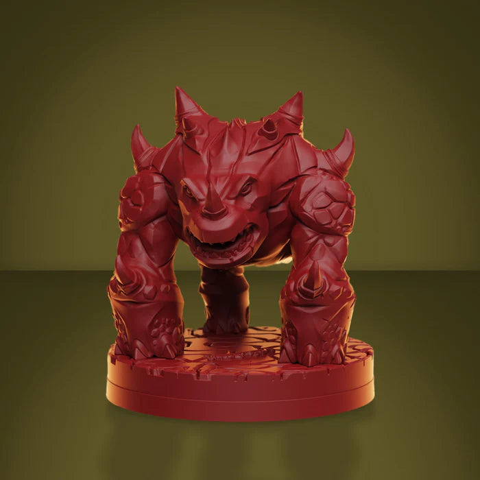 Close-up of Elvarg dragon miniature from RuneScape Kingdoms board game with detailed sculpt