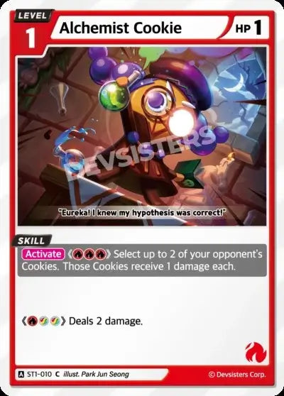Alchemist Cookie ST1-010 C | Common Cookie in action, showcasing its unique skills and design.