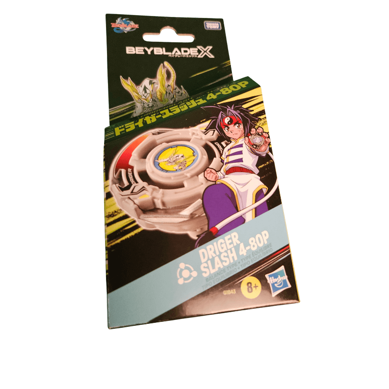 Beyblade X X-Over Project Driger Slash 4-80P Starter Pack Set in original packaging.