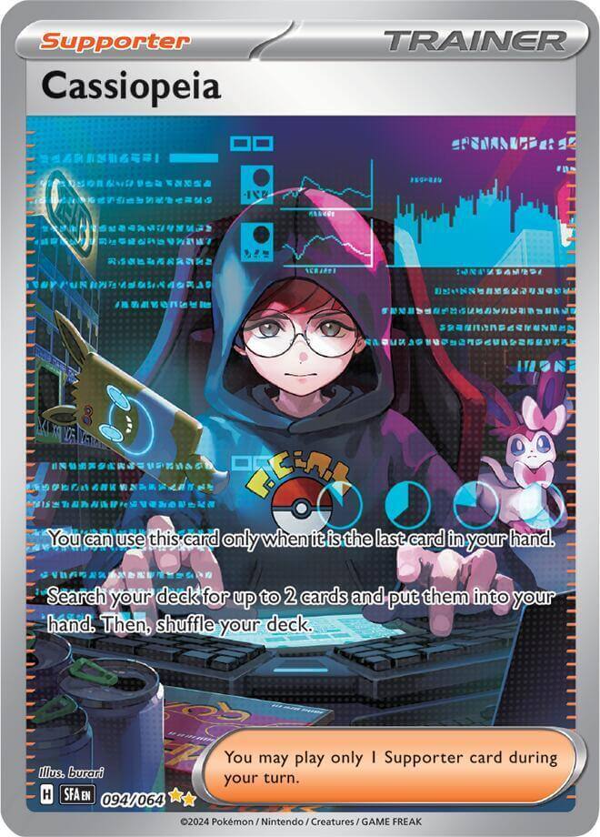 Cassiopeia (094/064) [Scarlet & Violet: Shrouded Fable] Supporter card showcasing special illustration and abilities.