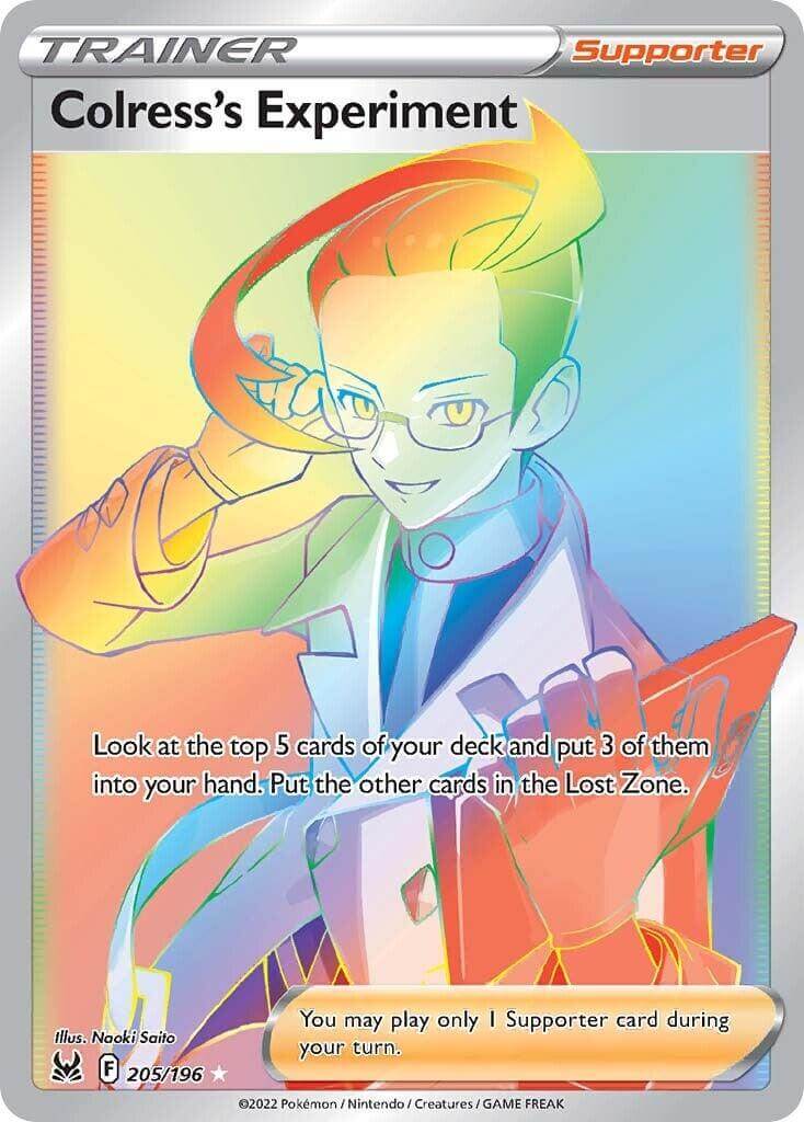 Colress's Experiment (205/196) [Sword & Shield: Lost Origin] - Trainer Supporter card illustration