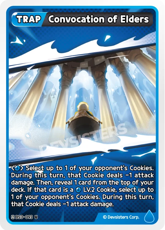 Convocation of Elder BS3-093 U | Uncommon Card featuring game mechanics and colorful design.
