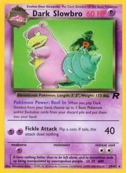 Dark Slowbro (29/82) [Team Rocket Unlimited] Pokémon card featuring Dark Slowbro with 60 HP and special abilities.