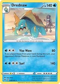 Drednaw (039/185) (Cracked Ice Holo) (Theme Deck Exclusive) [Sword & Shield: Vivid Voltage] trading card image