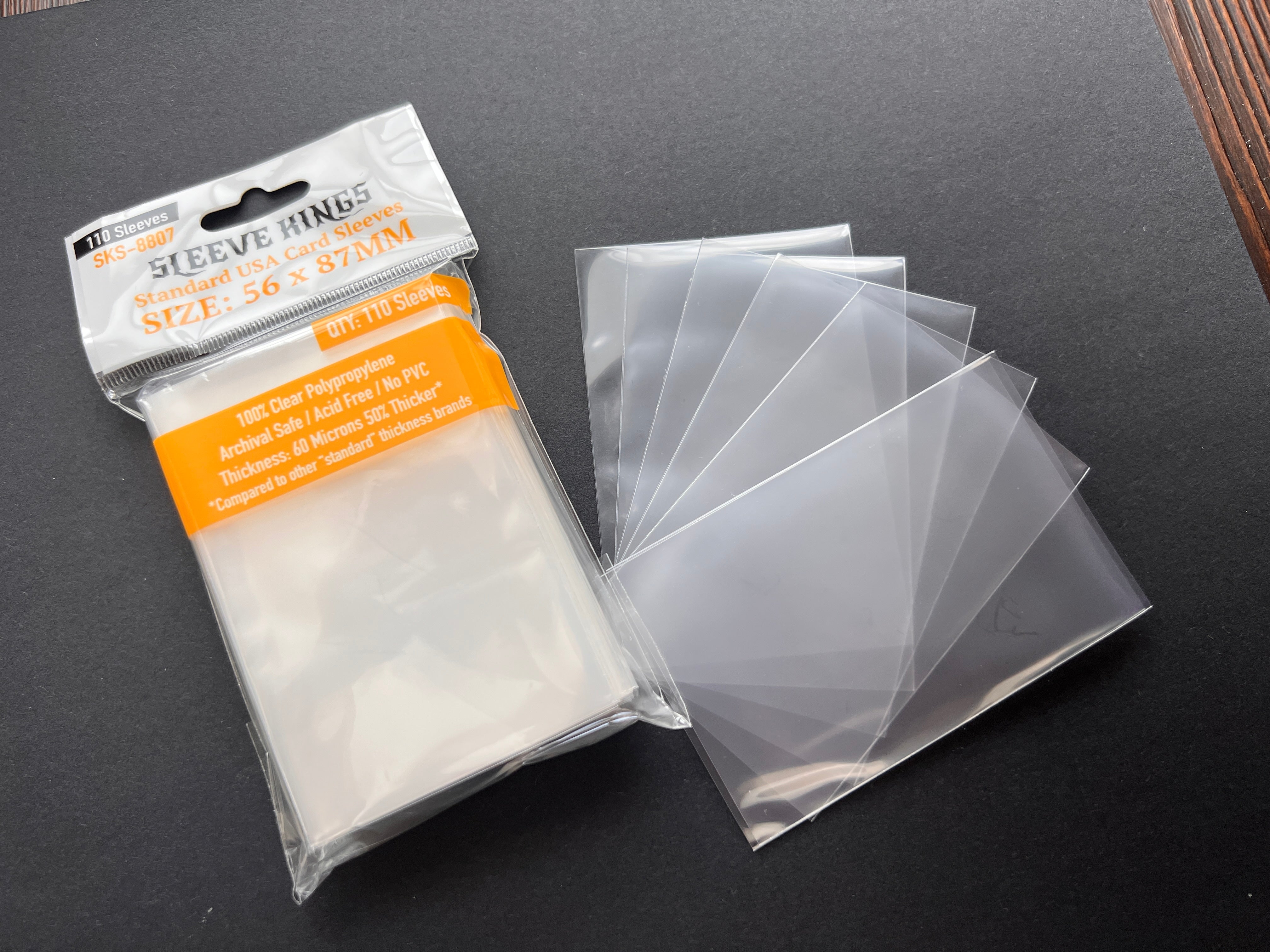 Earth Compatible Card Sleeve Bundle (8807 x 4) with thick 60-micron sleeves and extra quantity in pack.