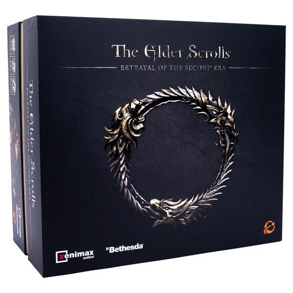 Elder Scrolls: Betrayal of the Second Age – Fantasy Board Game | Tamriel Adventure & Strategy box cover featuring iconic logo.