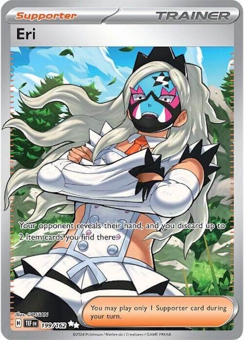 Eri (199/162) [Scarlet & Violet: Temporal Forces] Supporter Ultra Rare Trainer card.