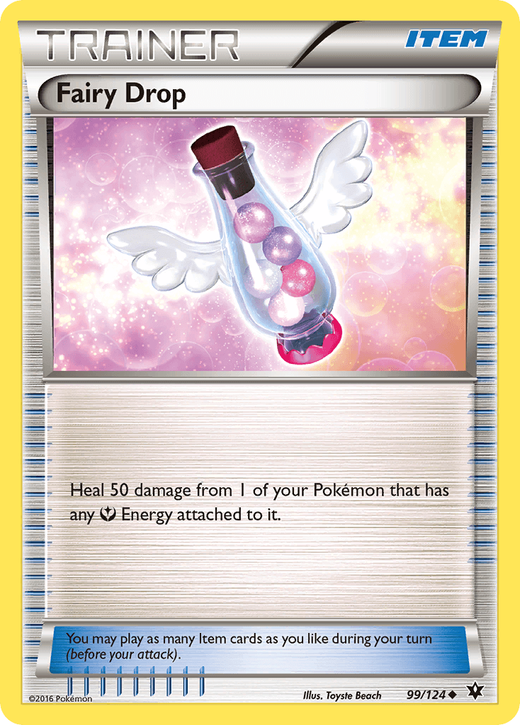 Fairy Drop (99/124) [XY: Fates Collide] card featuring a healing item for Pokémon.