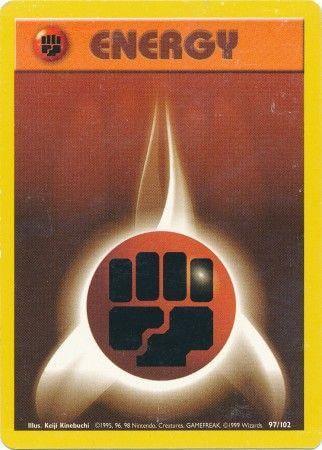 Fighting Energy (97/102) [Base Set Unlimited] card featuring the iconic fighting energy symbol.