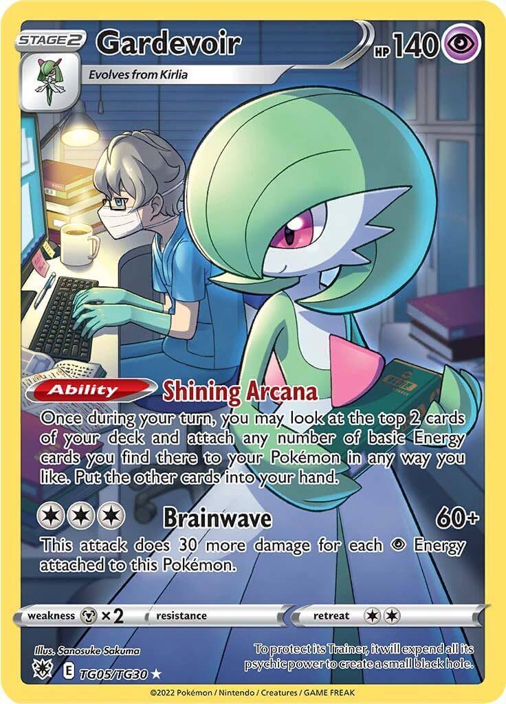 Gardevoir (TG05/TG30) [Sword & Shield: Astral Radiance] card showcasing Shining Arcana ability.