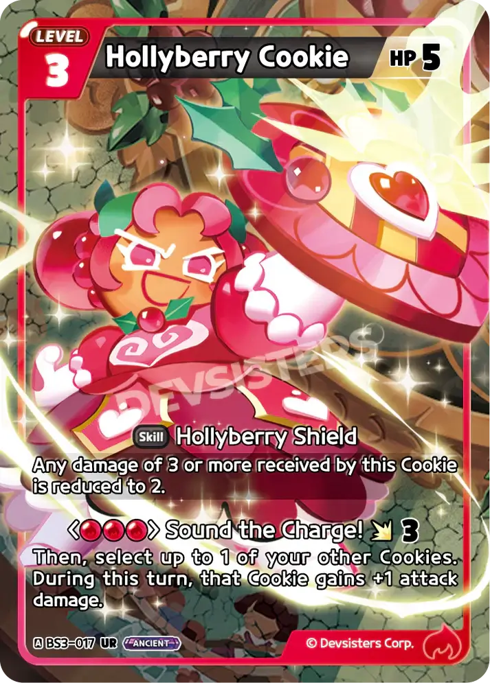 CookieRun TCG - Hollyberry Cookie [BS3-017 UR] | Cookie Run TCG Ultra Rare Single Card