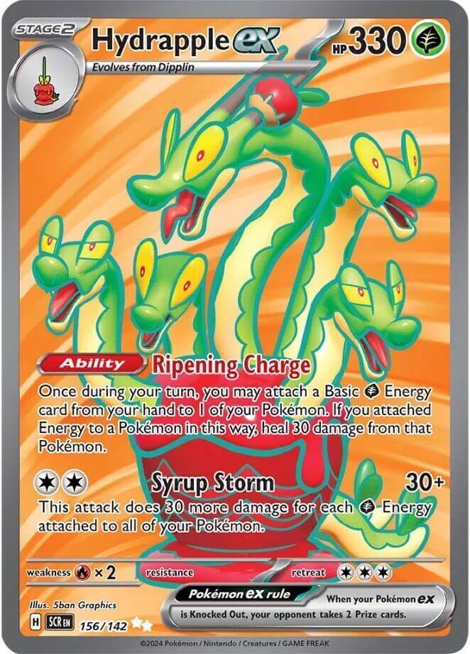Hydrapple ex (156/142) [Scarlet & Violet: Stellar Crown] - Ultra Rare Grass-type card with HP 330.