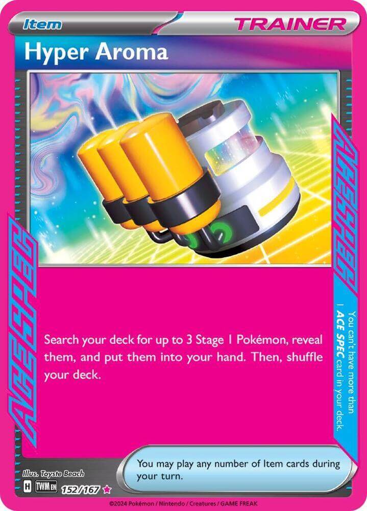 Hyper Aroma (152/167) [Scarlet & Violet: Twilight Masquerade] item card for Pokémon trading card game.