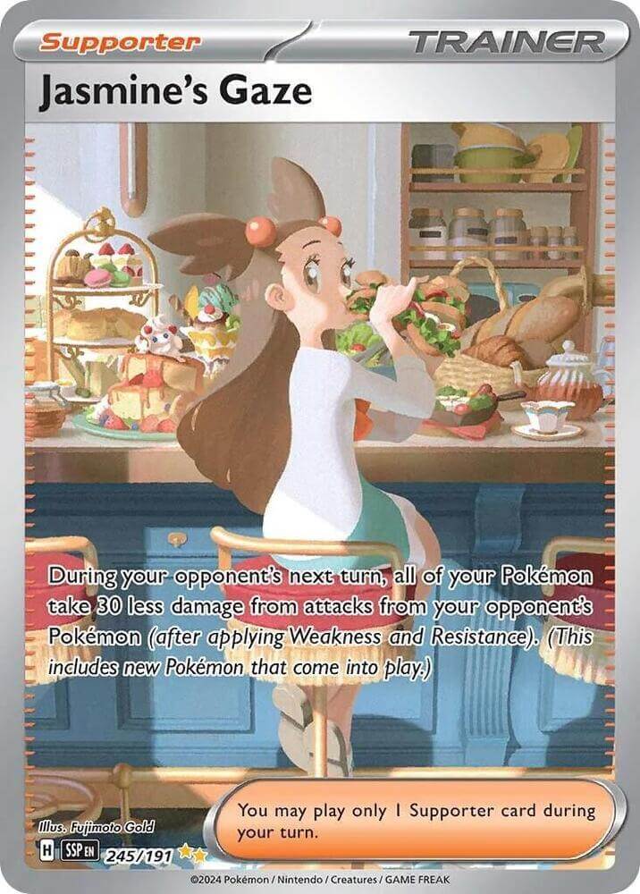 Jasmine's Gaze (245/191) [Scarlet & Violet: Surging Sparks] Supporter card with special illustration.