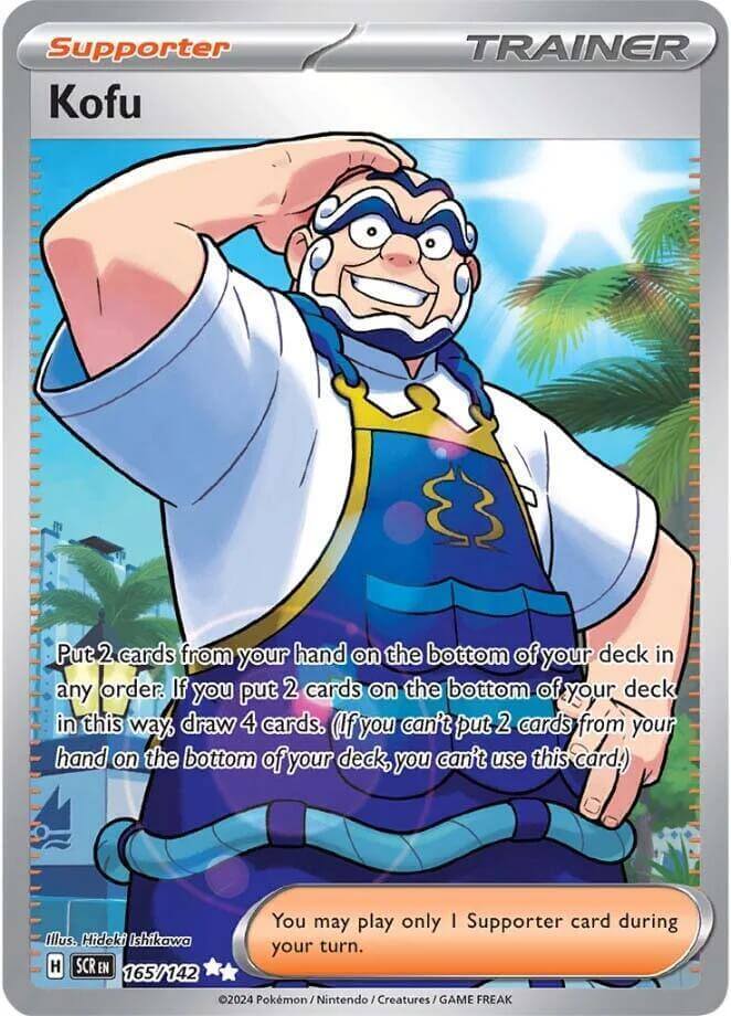 Kofu (165/142) [Scarlet & Violet: Stellar Crown] ultra rare supporter card from the Pokémon trading card game.