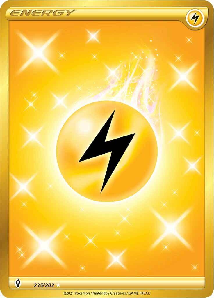 Lightning Energy (235/203) [Sword & Shield: Evolving Skies] featuring lightning symbol and sparkles.