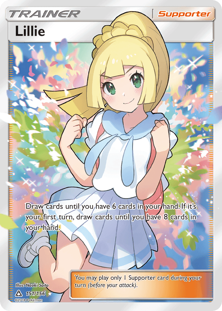 Lillie (151/156) [Sun & Moon: Ultra Prism] Ultra Rare Supporter Trainer card