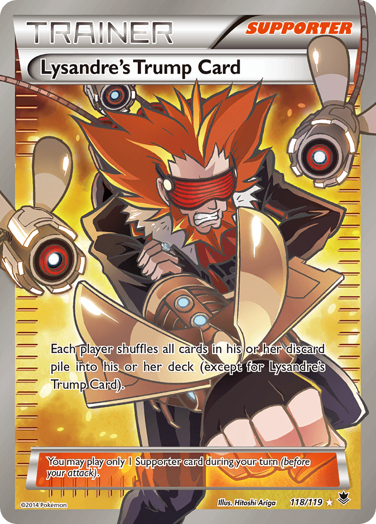 Lysandre's Trump Card (118/119) [XY: Phantom Forces] Supporter Ultra Rare Pokémon card.