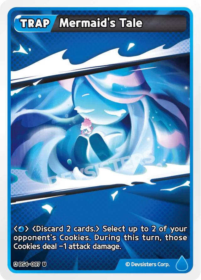 Mermaid's Tale BS4-087 U | Uncommon Card featuring a trap mechanic with beautiful artwork.
