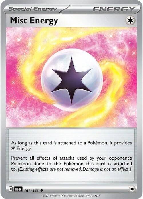 Mist Energy (161/162) [Scarlet & Violet: Temporal Forces] Special Energy card with swirling energy effect.