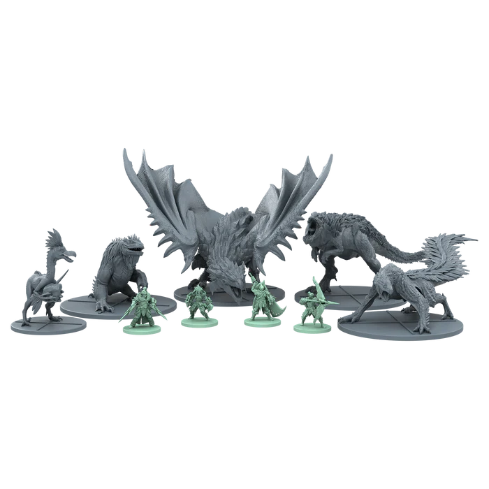 Detailed miniature of Rathalos from Monster Hunter World: The Board Game – Ancient Forest core set