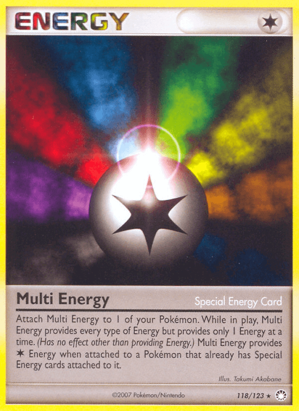Multi Energy (118/123) [Diamond & Pearl: Mysterious Treasures] Special Energy card with colorful effects.