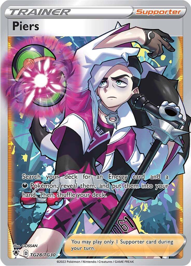 Piers (TG28/TG30) [Sword & Shield: Astral Radiance] Supporter card with unique abilities.