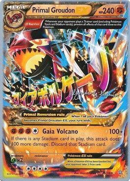 Primal Groudon EX (86/160) (Primal Groudon - Alejandro Ng-Guzman) [World Championships 2015] ultra rare card with vibrant artwork.