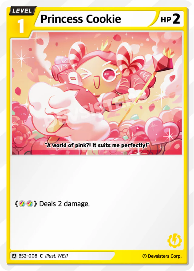 Princess Cookie BS2-008 C | Common Card image featuring colorful artwork and playful design.