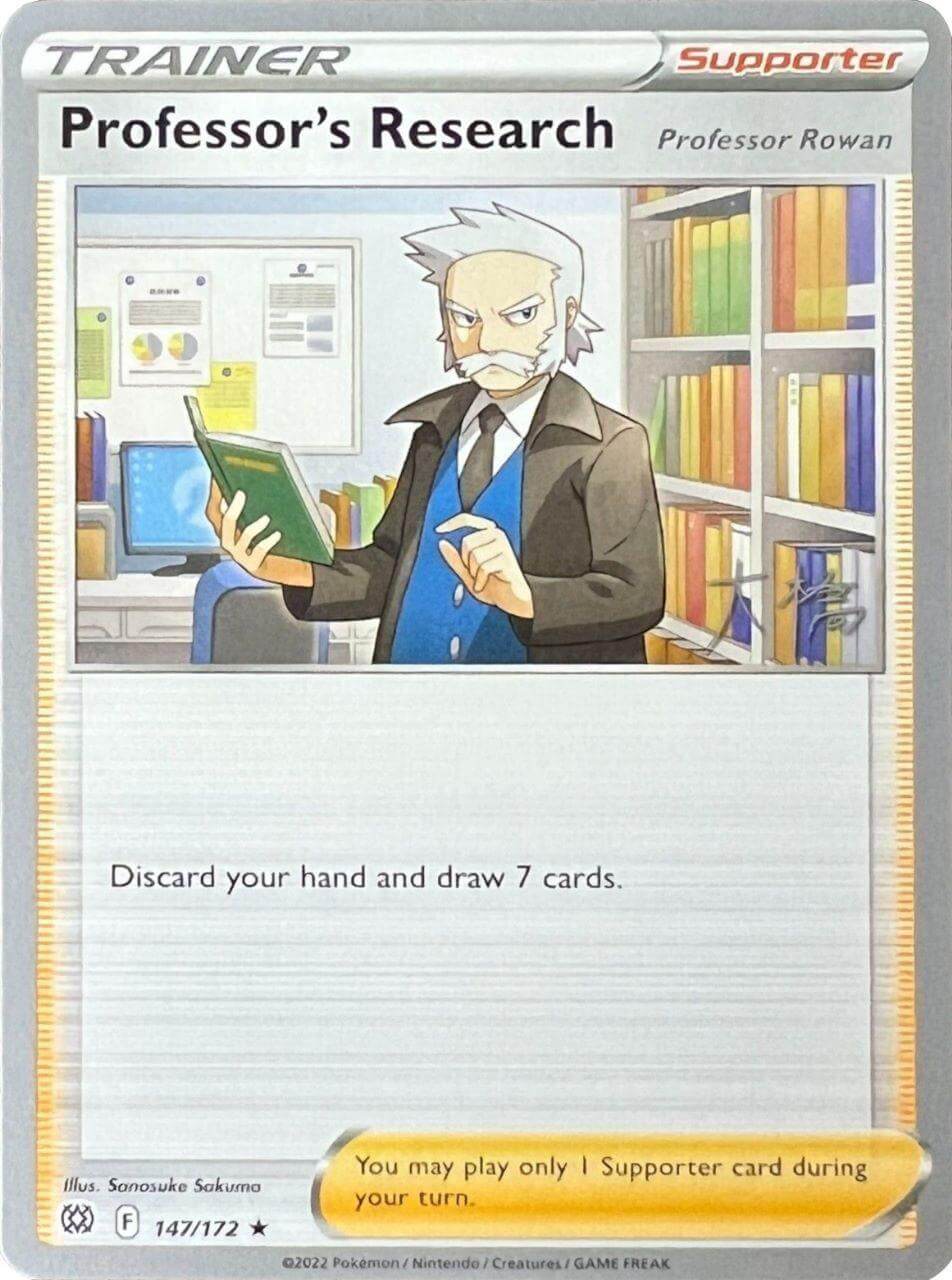 Professor's Research (147/172) (Professor Rowan) (Ice Rider Palkia - Rikuto Ohashi) [World Championships 2022] card image